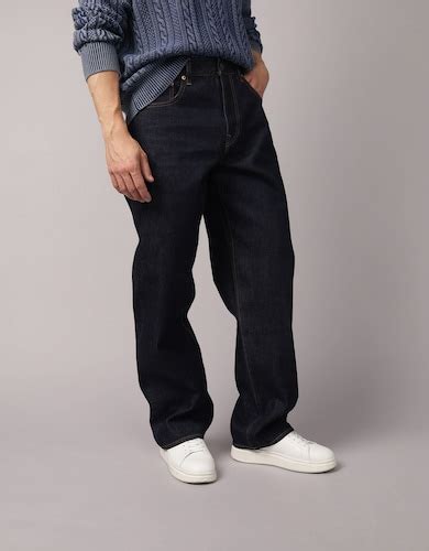 Buy American Eagle Men Blue Loose Fit Jeans Online - 39986875