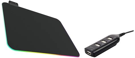 ZEBRONICS Zeb-Blaze RGB Gaming Mouse Pad with Micro Weave Texture, 13 ...