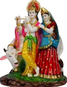 Sigaram Radha Krishna Idol in Culture Marble K3912 Decorative Showpiece ...