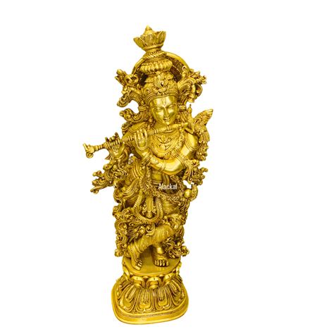 BRASS KRISHNA IDOL – Alackal Bell Metals