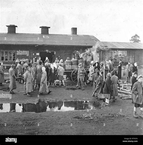 BERGEN-BELSEN INMATES, 1945. /nInmates of the Bergen-Belsen concentration camp, Lower Saxony ...