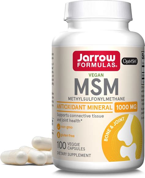 Jarrow Formulas, MSM 1000 MG 100 VCAPS - M and M Vitamins, LLC