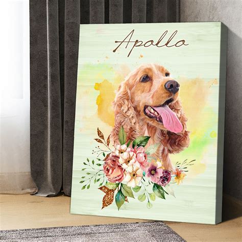 Garden Memorial Stone Personalized Pet Loss Gifts - Canvas Personalized