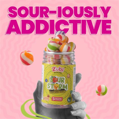 Sour Storm - Fruit Medley Jar (Pack of 6) – Zubi Candy