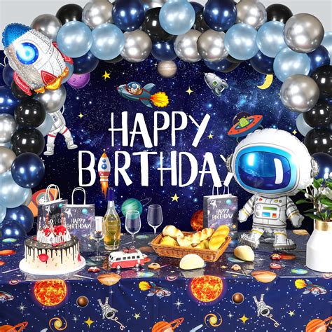 Buy Outer Space Birthday Party Decoration Set, 1 Outer Space Solar ...