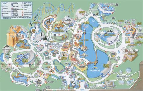 Seaworld Orlando Printable Map