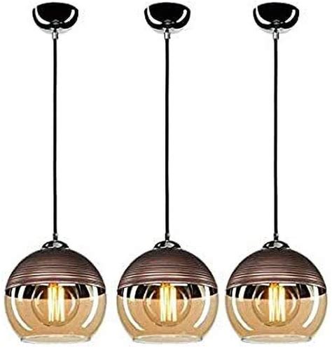 Buy ADWAIT Glass Hanging Luster Light Pendants Ceiling Lamp (Casual ...