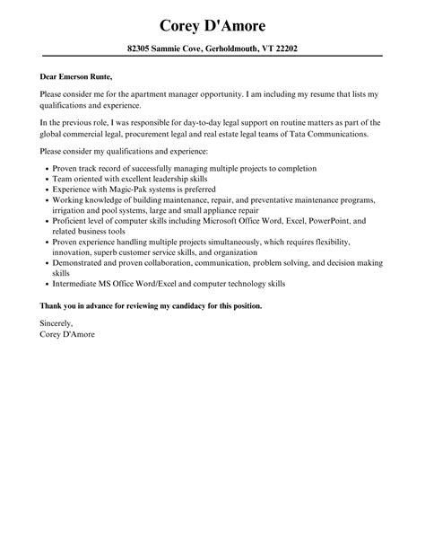 Sample Thank You Letter To Apartment Manager at Elaine Lennon blog