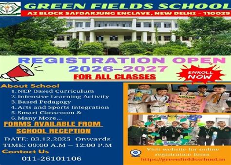 CBSE School in A-1 Block Safdarjung Enclave – Green Fields School