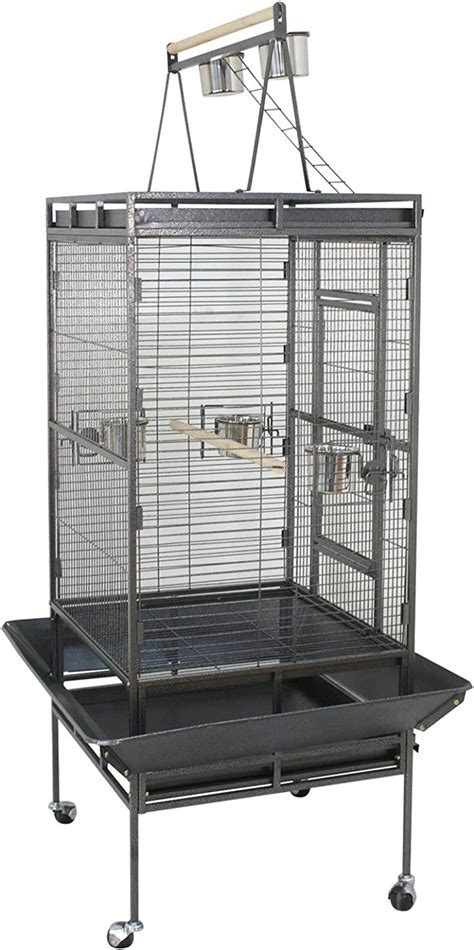 Buy SUPER DEAL PRO 68’’ 2in1 Large Bird Cage with Rolling Stand Parrot ...