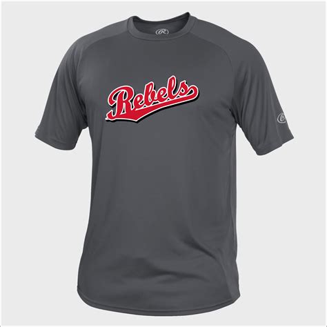 Rawlings Rebels Baseball Rawlings Tech Short Sleeve - Bagger Sports