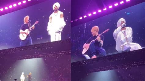 ‘Ed nu poora punjabi bana dena’: Diljit Dosanjh and Ed Sheeran reunite ...
