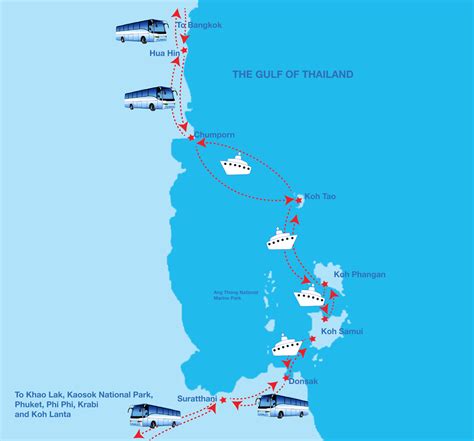 Ferry routes including Koh Tao, Koh Samui and Koh Phangan - maps and sailings routes. | Ferry ...