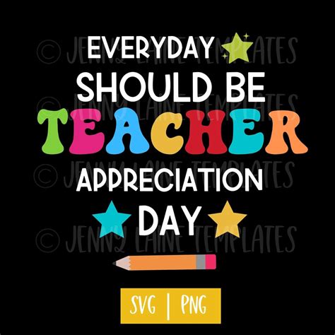 Buy Teacher Appreciation PNG and SVG Teacher Gift PNG Teacher Gift ...