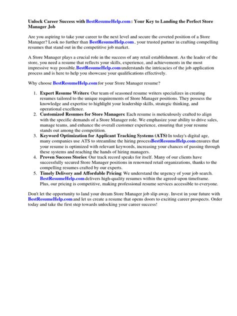 Image result for Retail Manager Job Description Map Template