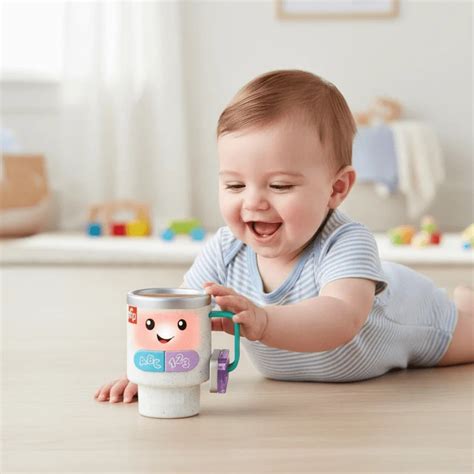 Laugh & Learn Coffee Mug with Lights, Music, Teething & Learning – Influtak