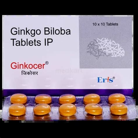 Buy Ginkocer 40mg Tablet 10s Online at Best Price | Medkart