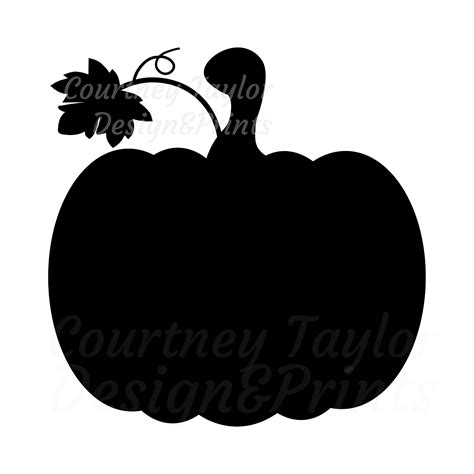 Pumpkin Svg, Pumpkin Silhouette, Fall Pumpkin Vector, Pumpkin Clipart, Pumpkin Cut File, Fall ...