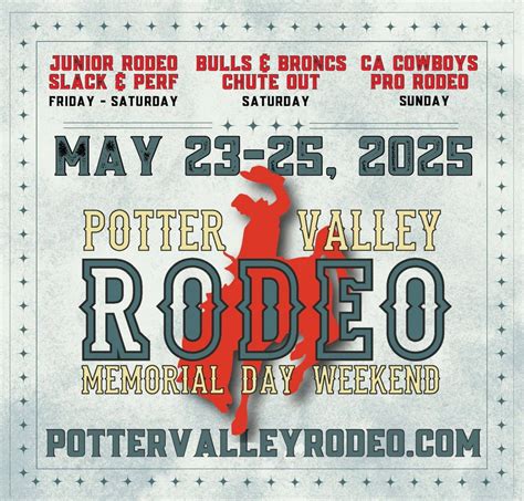 2025 Potter Valley Spring Festival & Rodeo , Potter Valley Rodeo ...