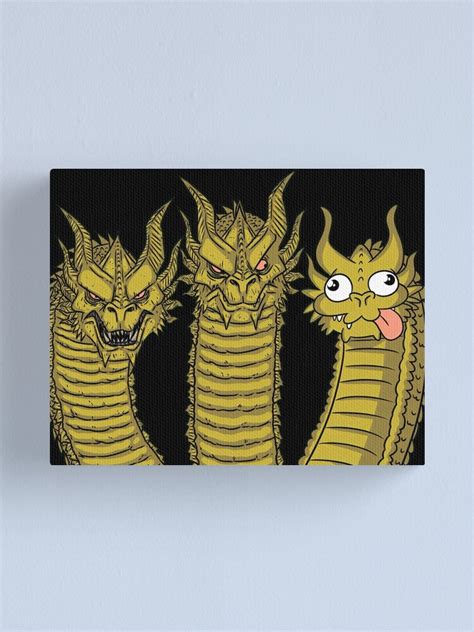 "Three-Headed Dragon Meme" Canvas Print for Sale by Media0102 | Redbubble