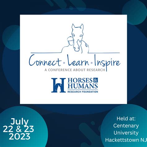 Horses and Humans Research Foundation - HHRF 2023 Conference at Centenary University ...