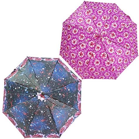 RAINPOPSON® 2 Fold Umbrella for Women & Men UV Protection Office 2 Fold ...