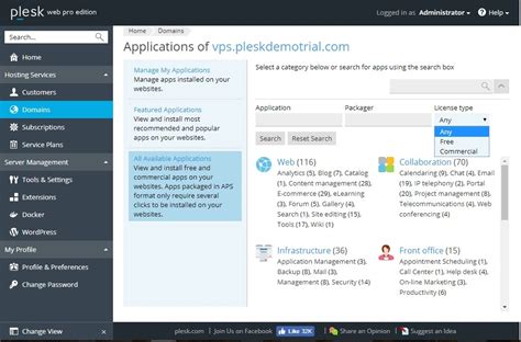 Image result for Plesk Control Panel