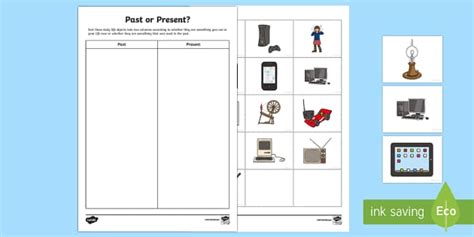 Year 2 History Sorting Activity