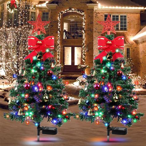 80LED Solar Christmas Tree Lights, 8 Modes Outdoor Christmas Tree ...