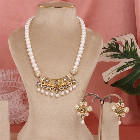 Premium Real Freshwater Hyderabadi Pearl Set – Women’s Wear – Pitti ...
