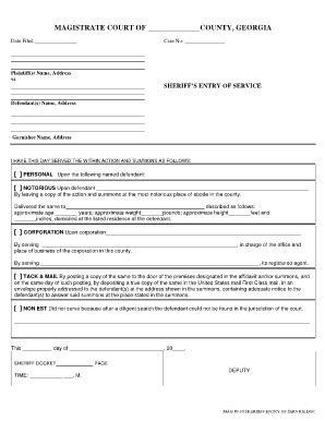 Fillable Online georgiacourts fulton county magistrate court forms mag ...