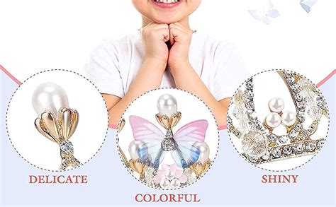 Buy RENESMEE Crystal Tiara Crown Pearl Princess Costume Crown Headband ...