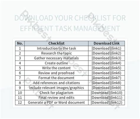 Image result for Task Checklist