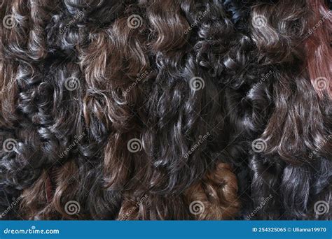 Different Colored Hair Texture Close Up Photo Stock Image - Image of ...