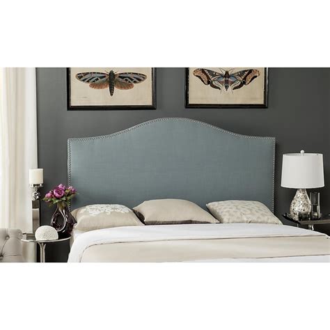 Safavieh Connie Blue Full Linen Upholstered Headboard in the Headboards ...