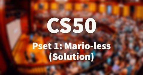 Mario Less Python CS50 的图像结果