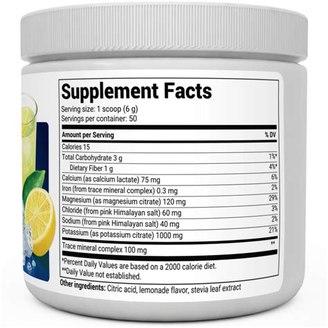 Electrolyte Powder Lemonade 50 servings