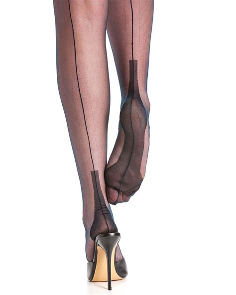 Fully Fashioned Cuban Heel Stockings - Classic Colours