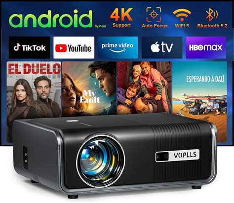 Amazon.com: [Built-in Apps & Auto Focus/Keystone] Smart Projector with WiFi and Bluetooth ...