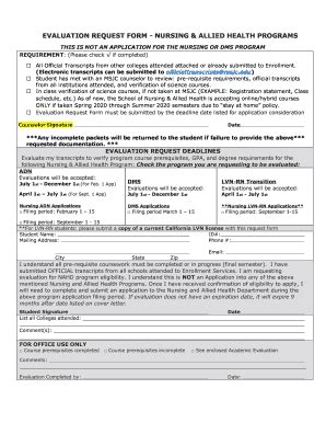 Fillable Online MSJC NAHU Transcript Evaluation Form Fax Email Print ...