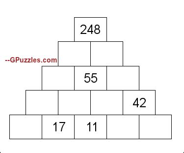 Image result for Pyramid Number Puzzles