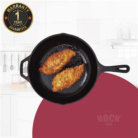 ROCK TAWA PAN 12 INCH PRE-SEASONED CAST IRON SKILLET – Rocktawa