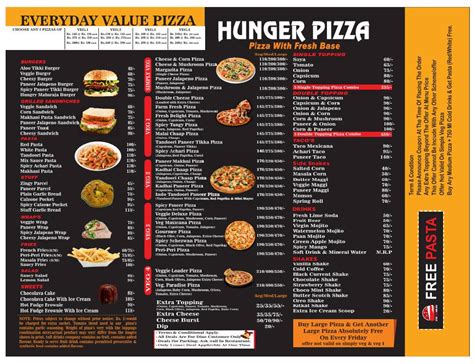 Menu at Hunger Hub - Best Pizza Restaurant in Cheeka, Cheeka
