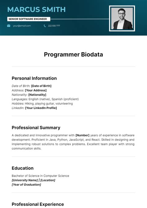 Image result for Python Programmer Bio