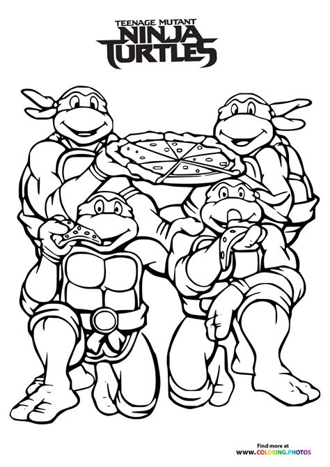 Teenage Mutant Ninja Turtles - Coloring Pages for kids | 100% free print