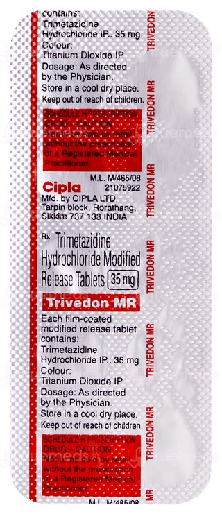 Trivedon Mr Tablet: Uses, Side Effects, Price & Substitutes