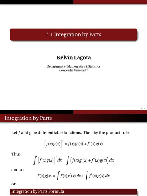 Image result for Integration by Part Basicas Formulas