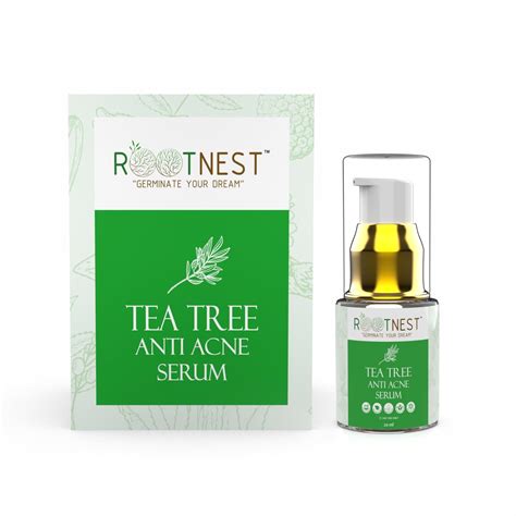 Rootnest Tea Tree Oil Anti-Acne Face Serum | Reduces Blackheads ...