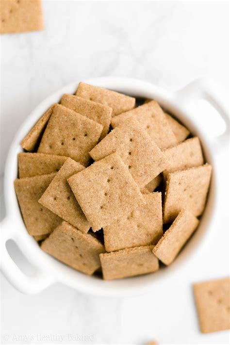 Healthy Homemade Mini Cinnamon Graham Crackers {1-Bowl, 4-Ingredient ...