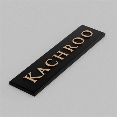 Bellissimo Brass Name Plate – Housenama